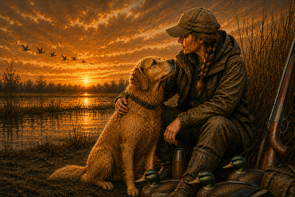 Duck Hunting Companions - Print on Canvas