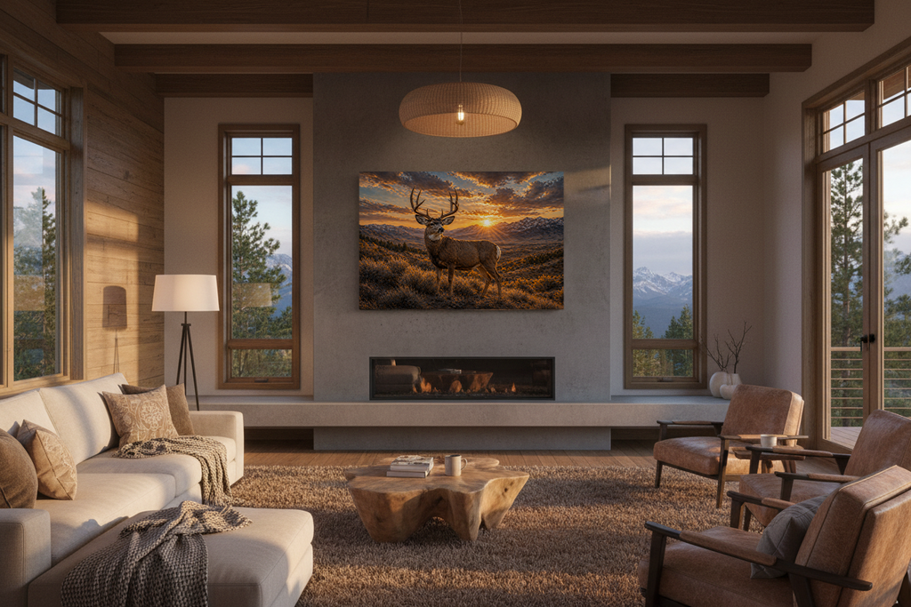 High Plains Mule Deer - Print On Canvas