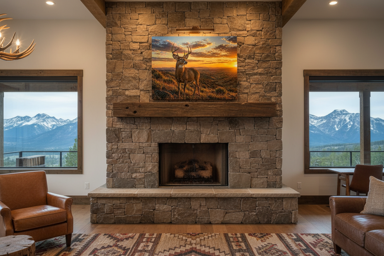 High Plains White-Tailed Deer - Print On Canvas