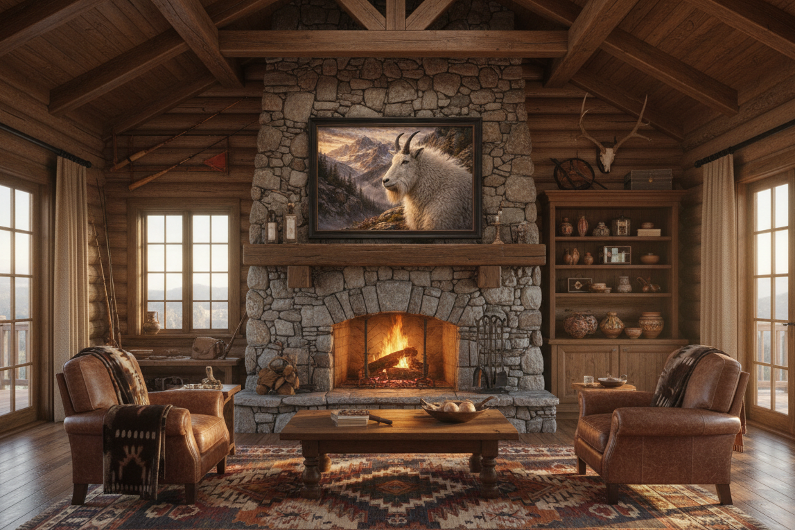 Mountain Goat - Print On Canvas