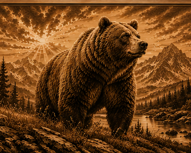High Plains Predators Laser-engraved Wood Placemats - Set of 6