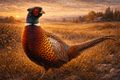 Ring-Necked Pheasant - Print On Canvas
