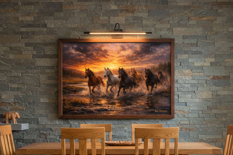 River Of Gold - Print On Canvas