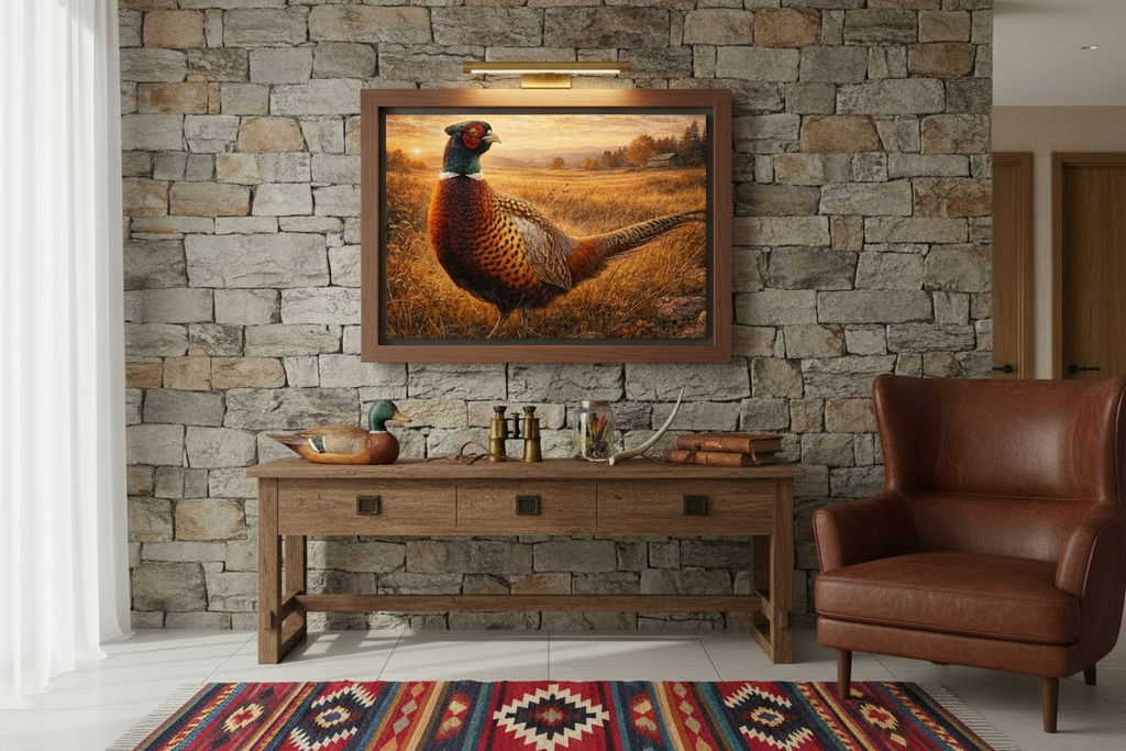 Ring-Necked Pheasant - Print On Canvas